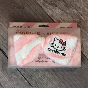 Crème x Hello Kitty Plushy Spa Headband - Vegan & Cruelty-Free, New in Box